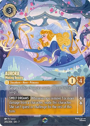 Aurora - Waking Beauty (Enchanted) (205/204) - Archazias Island Holofoil