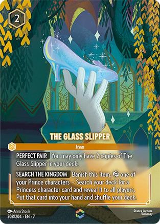 The Glass Slipper (Enchanted) (208/204) - Archazias Island Holofoil