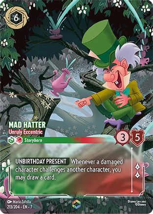 Mad Hatter - Unruly Eccentric (Enchanted) (213/204) - Archazias Island Holofoil