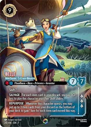 Belle - Mechanic Extraordinaire (Enchanted) (217/204) - Archazias Island Holofoil