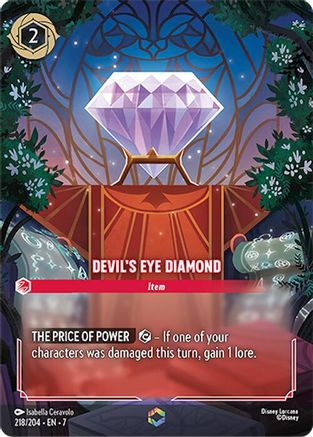 Devil's Eye Diamond (Enchanted) (218/204) - Archazias Island Holofoil