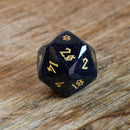 Blue Sandstone Multifaceted Stone Dice Set