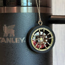Racecar Wheel Charm - Tumbler Handle Charm