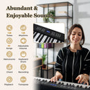 61-Key Foldable Piano Keyboard Full-size Electronic Keyboard with MIDI and Split Function