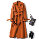 British-style Over-the-knee Coat Over-the-knee Outerwear
