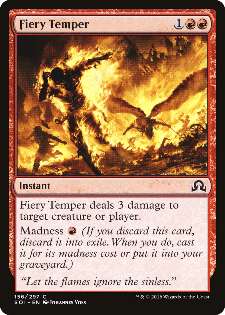 Fiery Temper (SOI-156) - Shadows over Innistrad Foil