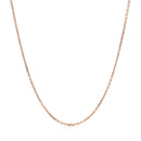 18k Rose Gold Diamond Cut Cable Link Chain (1.10 mm)