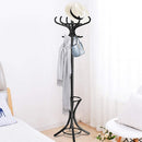 Wood Standing Hat Coat Rack with Umbrella Stand