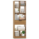 61inch Tall Freestanding Bookcase with Drawer 8-Cube Storage Organizer