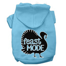 Thanksgiving Pet, Dog and Cat Hoodie Screen Printed, "Feast Mode"
