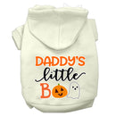 Halloween Pet, Dog & Cat Hoodie Screen Printed, "Daddy's Little Boo"