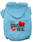 Pet, Dog & Cat Hoodie Screen Printed, "The Snuggle Is Real"