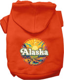 Pet Dog & Cat Screen Printed Hoodie for Small to Medium Pets (Sizes XS-XL), "Alaska Trippy Peaks"