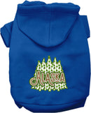 Pet Dog & Cat Screen Printed Hoodie for Small to Medium Pets (Sizes XS-XL), "Alaska Woodland Trees"