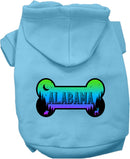 Pet Dog & Cat Screen Printed Hoodie for Small to Medium Pets (Sizes XS-XL), "Alabama Mountain Shades"