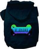 Pet Dog & Cat Screen Printed Hoodie for Small to Medium Pets (Sizes XS-XL), "Alabama Mountain Shades"