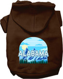Pet Dog & Cat Screen Printed Hoodie for Small to Medium Pets (Sizes XS-XL), "Alabama Trailblazer"