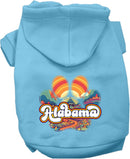 Pet Dog & Cat Screen Printed Hoodie for Medium to Large Pets (Sizes 2XL-6XL), "Alabama Groovy Summit"