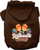 Pet Dog & Cat Screen Printed Hoodie for Small to Medium Pets (Sizes XS-XL), "Alabama Groovy Summit"