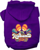 Pet Dog & Cat Screen Printed Hoodie for Medium to Large Pets (Sizes 2XL-6XL), "Alabama Groovy Summit"