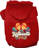 Pet Dog & Cat Screen Printed Hoodie for Medium to Large Pets (Sizes 2XL-6XL), "Alabama Groovy Summit"