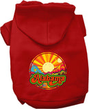 Pet Dog & Cat Screen Printed Hoodie for Small to Medium Pets (Sizes XS-XL), "Alabama Mellow Mountain"