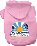 Pet Dog & Cat Screen Printed Hoodie for Medium to Large Pets (Sizes 2XL-6XL), "Alabama Coast"