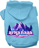 Pet Dog & Cat Screen Printed Hoodie for Medium to Large Pets (Sizes 2XL-6XL), "Arkansas Alpine Pawscape"