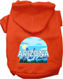 Pet Dog & Cat Screen Printed Hoodie for Small to Medium Pets (Sizes XS-XL), "Arizona Trailblazer"