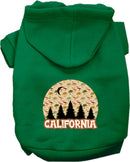 Pet Dog & Cat Screen Printed Hoodie for Medium to Large Pets (Sizes 2XL-6XL), "California Under The Stars"