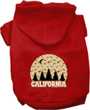 Pet Dog & Cat Screen Printed Hoodie for Medium to Large Pets (Sizes 2XL-6XL), "California Under The Stars"