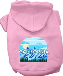 Pet Dog & Cat Screen Printed Hoodie for Medium to Large Pets (Sizes 2XL-6XL), "California Trailblazer"