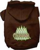 Pet Dog & Cat Screen Printed Hoodie for Small to Medium Pets (Sizes XS-XL), "California Woodland Trees"