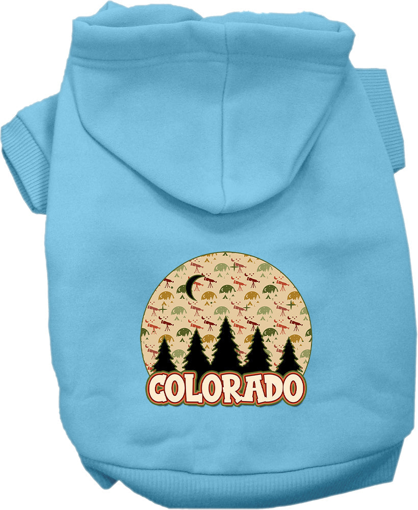 Pet Dog & Cat Screen Printed Hoodie for Small to Medium Pets (Sizes XS-XL), 
