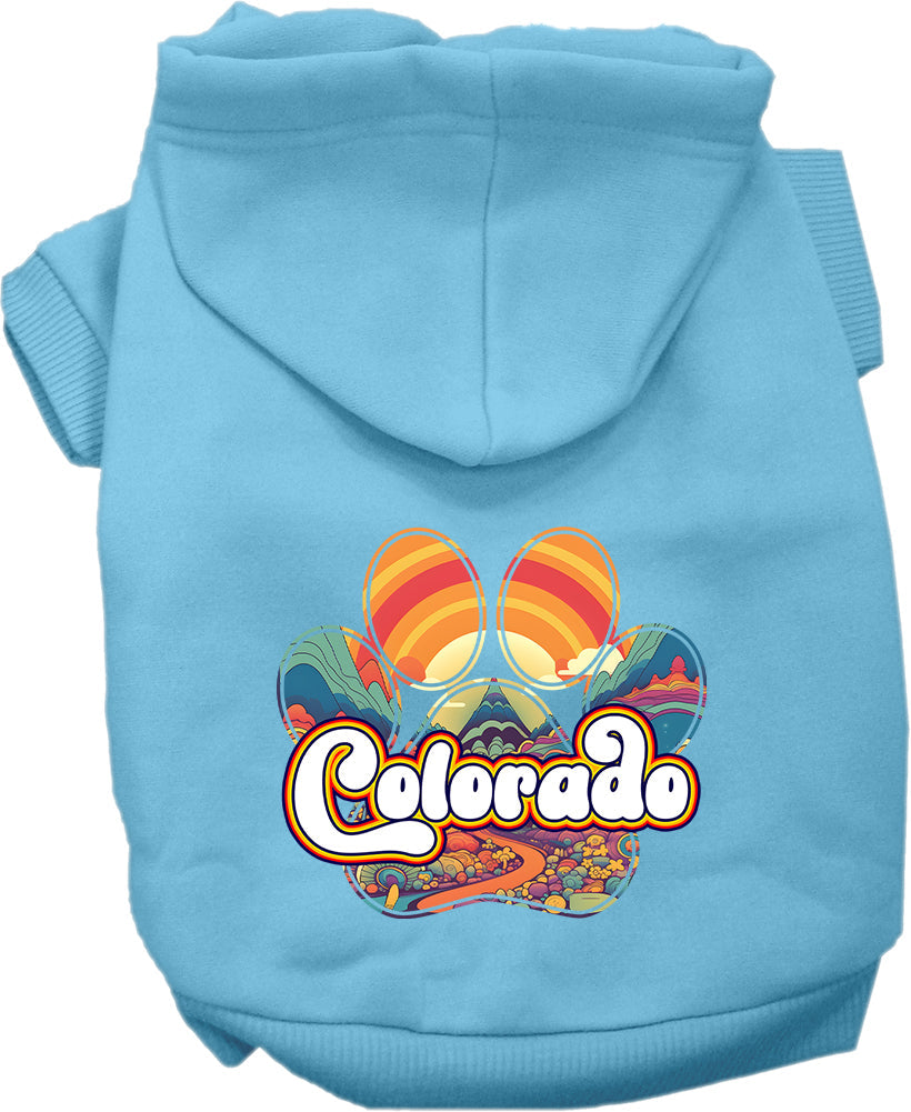 Pet Dog & Cat Screen Printed Hoodie for Small to Medium Pets (Sizes XS-XL), 
