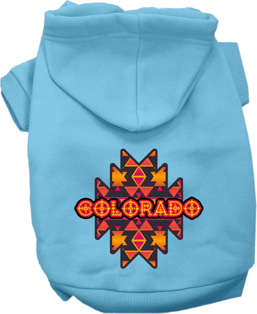 Pet Dog & Cat Screen Printed Hoodie for Small to Medium Pets (Sizes XS-XL), 