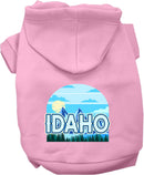 Pet Dog & Cat Screen Printed Hoodie for Medium to Large Pets (Sizes 2XL-6XL), "Idaho Trailblazer"