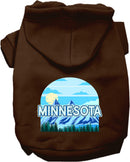 Pet Dog & Cat Screen Printed Hoodie for Small to Medium Pets (Sizes XS-XL), "Minnesota Trailblazer"