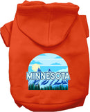 Pet Dog & Cat Screen Printed Hoodie for Small to Medium Pets (Sizes XS-XL), "Minnesota Trailblazer"