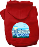 Pet Dog & Cat Screen Printed Hoodie for Small to Medium Pets (Sizes XS-XL), "Minnesota Trailblazer"