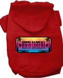 Pet Dog & Cat Screen Printed Hoodie for Small to Medium Pets (Sizes XS-XL), "North Carolina Beach Shades"