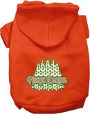 Pet Dog & Cat Screen Printed Hoodie for Small to Medium Pets (Sizes XS-XL), "North Dakota Woodland Trees"