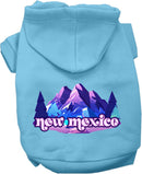 Pet Dog & Cat Screen Printed Hoodie for Small to Medium Pets (Sizes XS-XL), "New Mexico Alpine Pawscape"