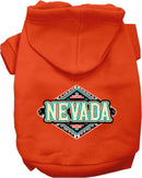 Pet Dog & Cat Screen Printed Hoodie for Small to Medium Pets (Sizes XS-XL), "Nevada Peach Aztec"