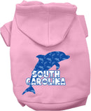 Pet Dog & Cat Screen Printed Hoodie for Small to Medium Pets (Sizes XS-XL), "South Carolina Blue Dolphins"