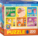 Puzzle: Educational Charts for Kids - The Five Senses