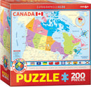 Puzzle: Educational Charts for Kids - Map of the Canada