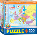 Puzzle: Educational Charts for Kids -  Map of Europe