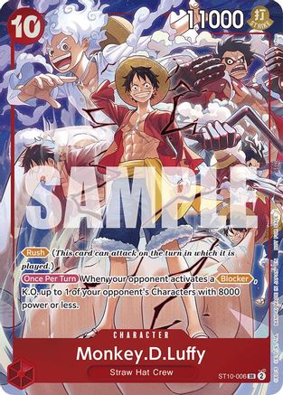 Monkey.D.Luffy (One Piece Day Dallas 2025) (ST10-006) - One Piece Promotion Cards Foil