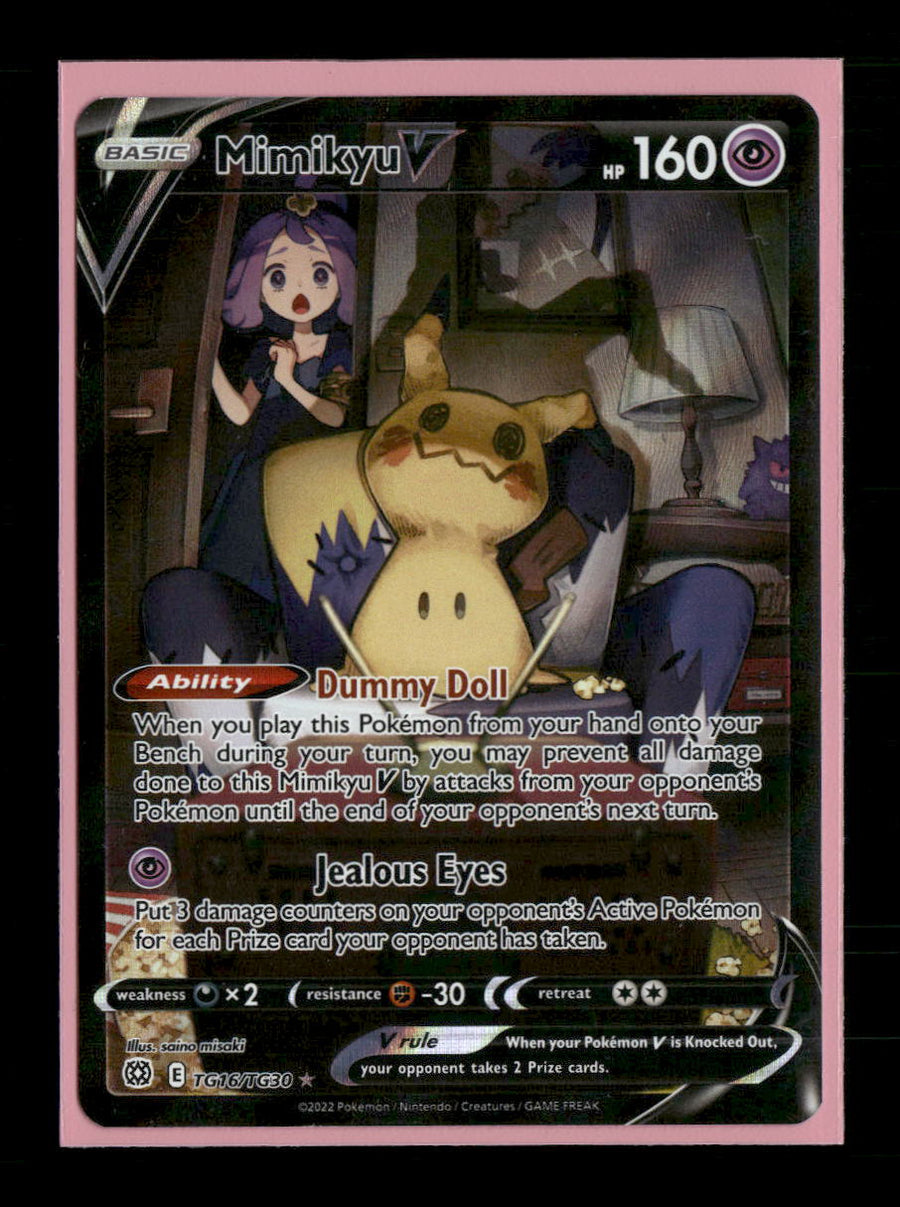 SWSH09: Brilliant Stars Trainer Gallery Mimikyu V #TG16/TG30